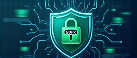 Data security and GDPR-compliance graphic